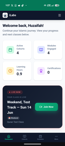 iLab on mobile, Live now